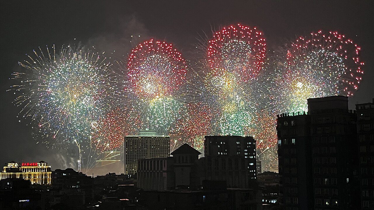 城市节庆烟花